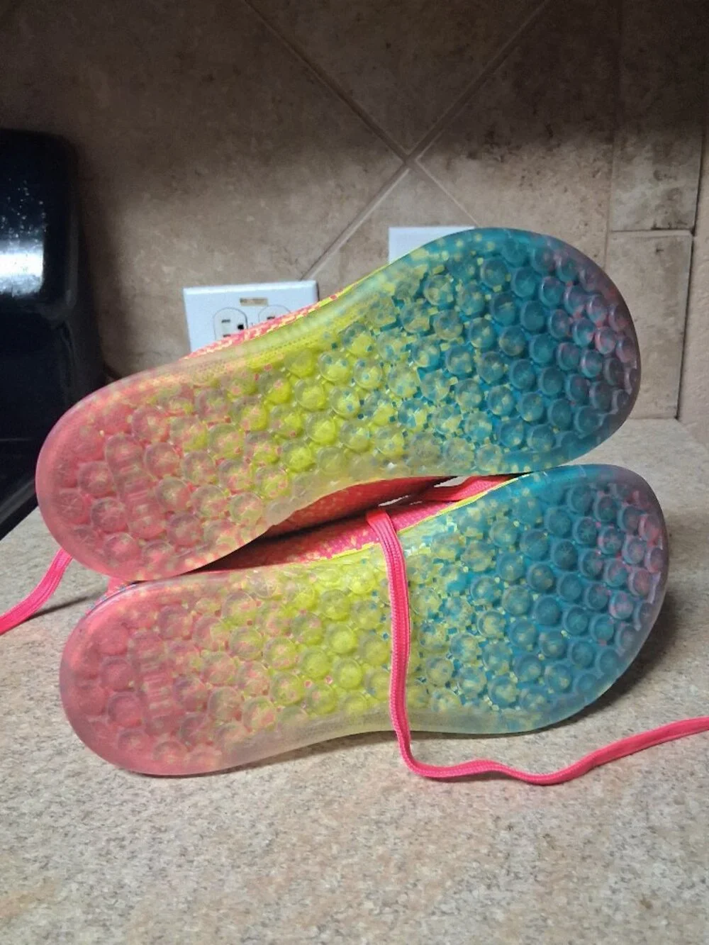 NOBULL Outwork High-Top Neon Pink Glitch Trainers
